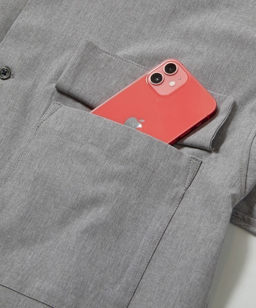 UNION STATION（ユニオンステーション）の「【セットアップ対応】【AIR LIGHT -Active version-】半袖CPOレギュラーカラーシャツ（シャツ/ブラウス・メンズ・ブラック/ベージュ/グレー/グリーン・LL/M/L）」の19枚目の写真