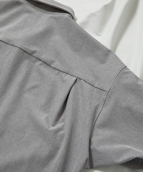 UNION STATION（ユニオンステーション）の「【セットアップ対応】【AIR LIGHT -Active version-】半袖CPOレギュラーカラーシャツ（シャツ/ブラウス・メンズ・ブラック/ベージュ/グレー/グリーン・LL/M/L）」の17枚目の写真