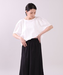 INED | ボリュームスリーブカットソー《接触冷感》(Tシャツ/カットソー)