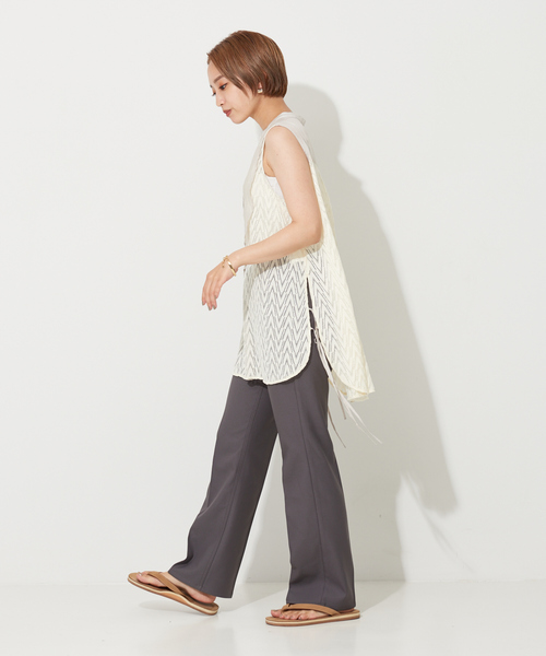 NOMINE(ノミネ)の「レースボサムノースリブラウス(シャツ/ブラウス・レディース・ホワイト/ブラック・フリー)」の12枚目の写真