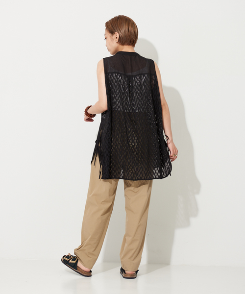 NOMINE(ノミネ)の「レースボサムノースリブラウス(シャツ/ブラウス・レディース・ホワイト/ブラック・フリー)」の19枚目の写真