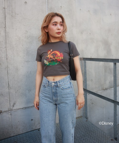 FIG&VIPER（フィグアンドバイパー）の「Disney Bambi / short T（Tシャツ/カットソー・レディース・ホワイト/ダークグレー/ライトピンク・FREE）」の11枚目の写真