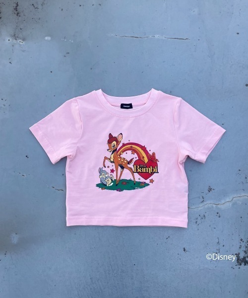 FIG&VIPER（フィグアンドバイパー）の「Disney Bambi / short T（Tシャツ/カットソー・レディース・ホワイト/ダークグレー/ライトピンク・FREE）」の7枚目の写真