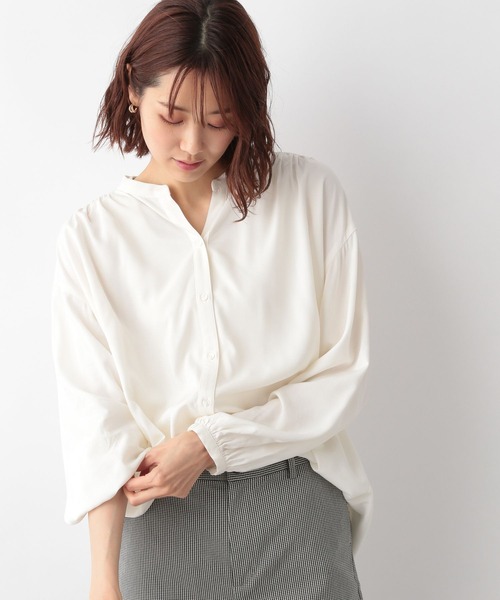 GLOBAL WORK（グローバルワーク）の「さらさらリラックスブラウス長袖