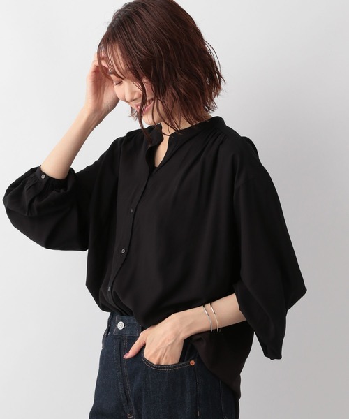 GLOBAL WORK（グローバルワーク）の「さらさらリラックスブラウス長袖