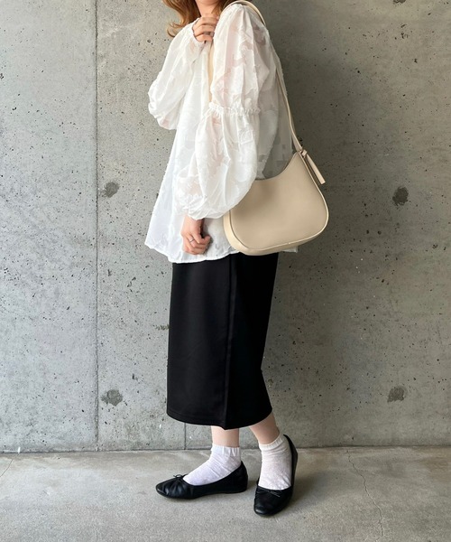 fiere(フィエール)の「スリット入りミモレ丈ロングスカート(スカート・レディース・ブラック・FREE/MEDIUM/SMALL/LARGE/X-LARGE)」の7枚目の写真