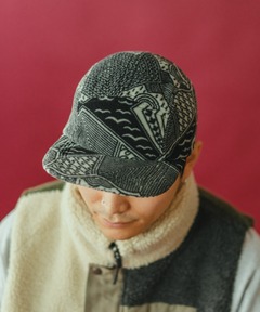 総柄フリースキャップ