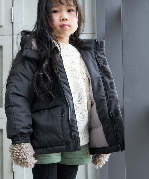 MAKE YOUR DAY（メイクユアデイ）の「ケーブル編みざっくりセーター■80～140cm（ニット/セーター・キッズ・モカ/アイボリー/ブルー・140/110/130/120/90/100）」の9枚目の写真