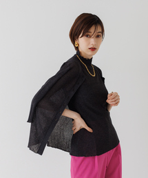 Rouge vif | リブカーディガン(カーディガン/ボレロ)