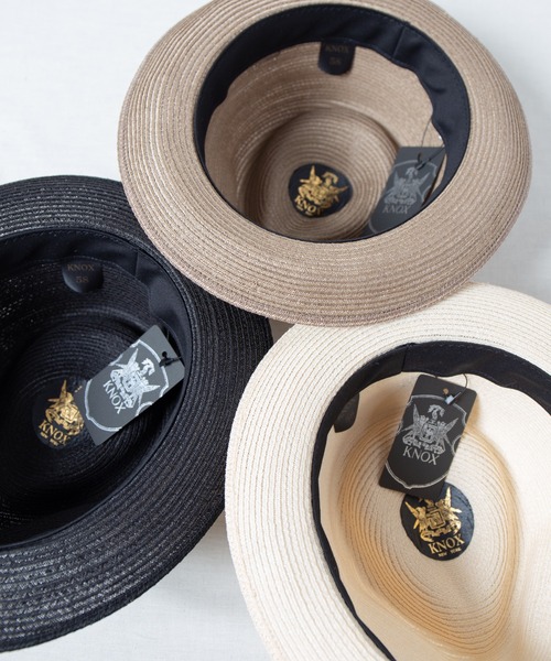 KNOX（ノックス）の「リネンブレード　PK / Linen Braid Hat（ハット・メンズ・ブラック/モカ/ナチュラル・MEDIUM/LARGE）」の6枚目の写真
