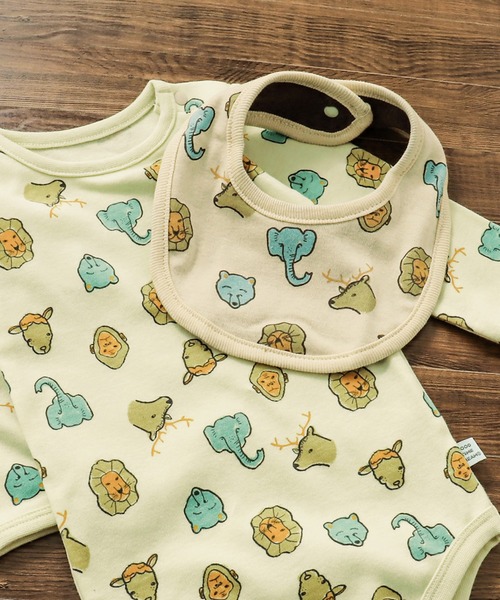 BREEZE（ブリーズ）の「リバーシブルスタイ マイファーストブリーズ （スタイ/よだれかけ・キッズ・グリーン/ライトグレー/マスタード/ネイビー/その他3/ミント/サックスブルー/オフホワイト/クリーム/ブルー/ブラウン/チャコール/グレー/サーモンピンク/キャメル・80）」の7枚目の写真