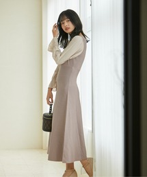 PROPORTION BODY DRESSING | セミフレアハイウエストニットワンピース / 1212240511(ワンピース)