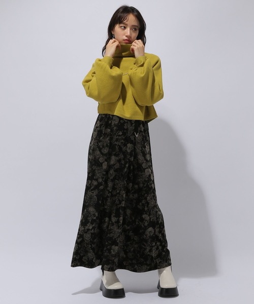 HARE（ハレ）の「マルチWAYハイネックニットカーディガン(HARE)（ニット/セーター・レディース・ブラック×グレー/イエロー×グリーン/パープル系その他・FREE）」の13枚目の写真