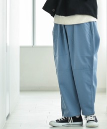 綿ツイル切替バルーンパンツ レディース メンズ