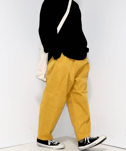 Ritzy(リッツィー)の「綿ツイル切替バルーンパンツ レディース メンズ(その他パンツ・メンズ・オフホワイト/ベージュ/ブラック/グリーン/マスタード/サックスブルー・MEDIUM/LARGE/X-LARGE)」の12枚目の写真