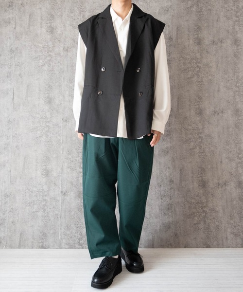 Ritzy(リッツィー)の「綿ツイル切替バルーンパンツ レディース メンズ(その他パンツ・メンズ・オフホワイト/ベージュ/ブラック/グリーン/マスタード/サックスブルー・MEDIUM/LARGE/X-LARGE)」の20枚目の写真