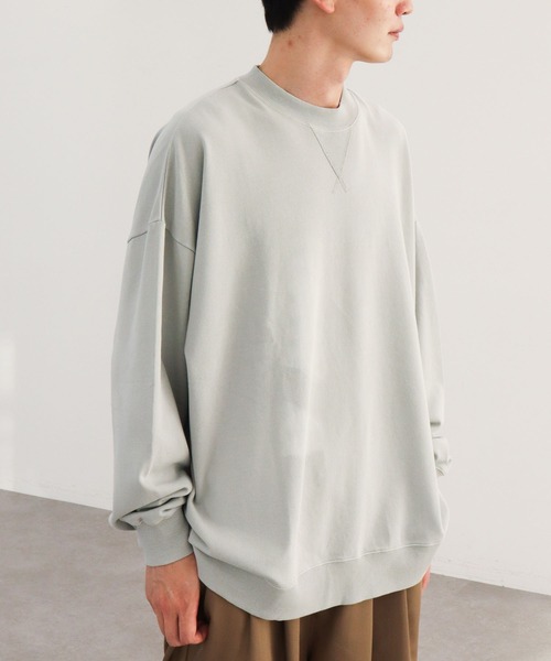 CRAFT STANDARD BOUTIQUE(クラフトスタンダードブティック)の「【BIG】ピグメントダイスウェット *◆(スウェット・メンズ・チャコールグレー/ライトグレー/パープル/レッド/ブルー/グリーン・LL/M/L)」の3枚目の写真