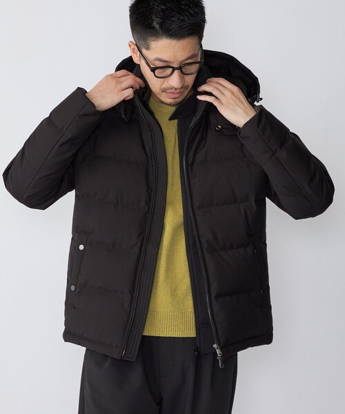 SHIPS（シップス）の「SHIPS: GOOSE DOWN ウール ダウンジャケット 22FW（ダウンジャケット/コート・メンズ・チャコールグレー/ブラック/ネイビー/ブラウン・SMALL/MEDIUM/LARGE/X-LARGE）」の12枚目の写真
