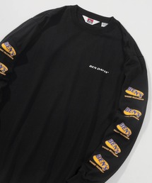 【BEN DAVIS/ベンデイビス】アイキャッチオーバルロゴ バックプリント&袖プリント ロンT/ ロングスリーブ/ビッグシルエット
