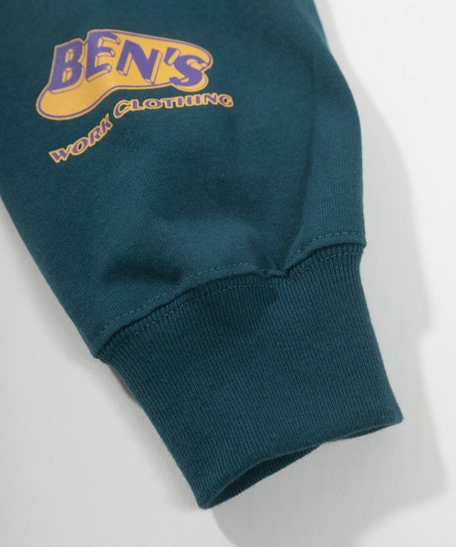 BEN DAVIS(ベンデイビス)の「【BEN DAVIS/ベンデイビス】アイキャッチオーバルロゴ バックプリント&袖プリント ロンT/ ロングスリーブ/ビッグシルエット(Tシャツ/カットソー・メンズ・ブラック/ホワイト/ブルーグリーン・L/M/XL)」の10枚目の写真