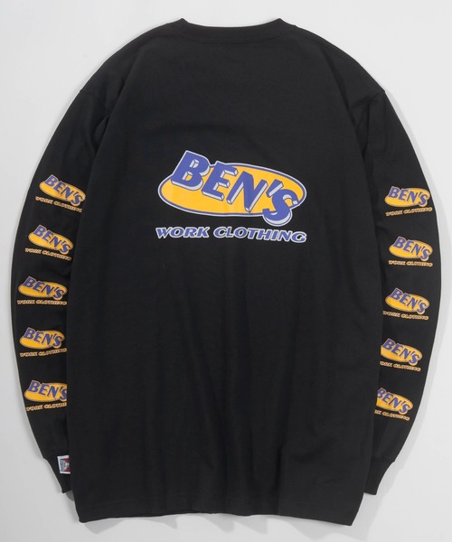 BEN DAVIS(ベンデイビス)の「【BEN DAVIS/ベンデイビス】アイキャッチオーバルロゴ バックプリント&袖プリント ロンT/ ロングスリーブ/ビッグシルエット(Tシャツ/カットソー・メンズ・ブラック/ホワイト/ブルーグリーン・L/M/XL)」の12枚目の写真
