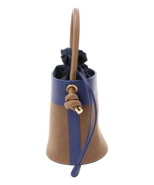 Te chichi（テチチ）の「バイカラーミニバック（ハンドバッグ・レディース・ブラック/ブラウン/ブルー・ﾌﾘ-）」の16枚目の写真