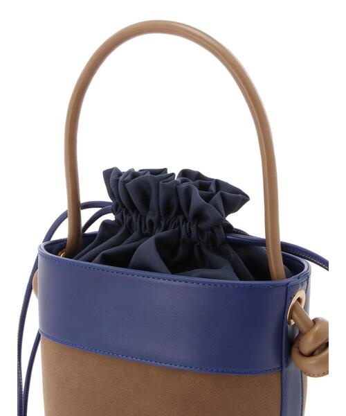 Te chichi（テチチ）の「バイカラーミニバック（ハンドバッグ・レディース・ブラック/ブラウン/ブルー・ﾌﾘ-）」の17枚目の写真