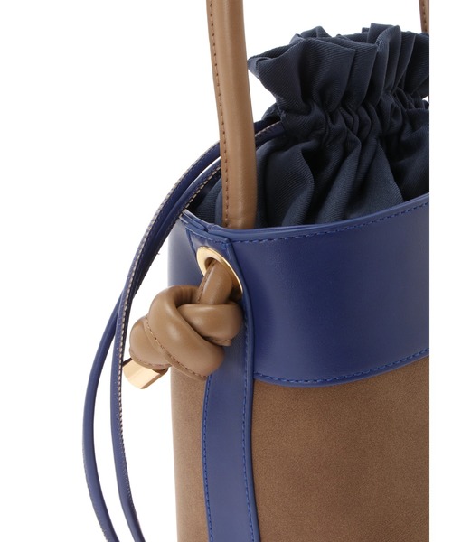 Te chichi（テチチ）の「バイカラーミニバック（ハンドバッグ・レディース・ブラック/ブラウン/ブルー・ﾌﾘ-）」の8枚目の写真