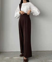 Louere（ルエレ）の「【取り外し可】ワイドサスペンダーハイウエストパンツ（その他パンツ）」