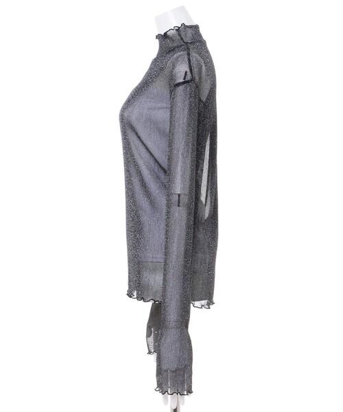 INGNI(イング)の「ラメチュールメロウトップス(その他トップス・レディース・ブラック/パープル/オフホワイト・M)」の5枚目の写真