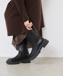 menue | 厚底 シンプル ミドルブーツ(ブーツ)
