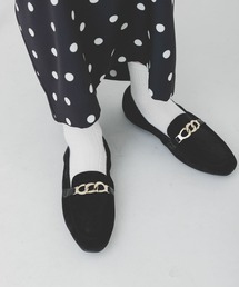 『MADE IN JAPAN』 スエード調チェーンローファー