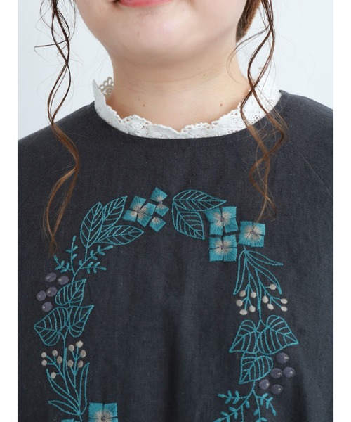 Samansa Mos2（サマンサ モスモス）の「スタンドネックレースカットソー（Tシャツ/カットソー・レディース・ブラック/ベージュ/オフホワイト・ﾌﾘ-）」の18枚目の写真