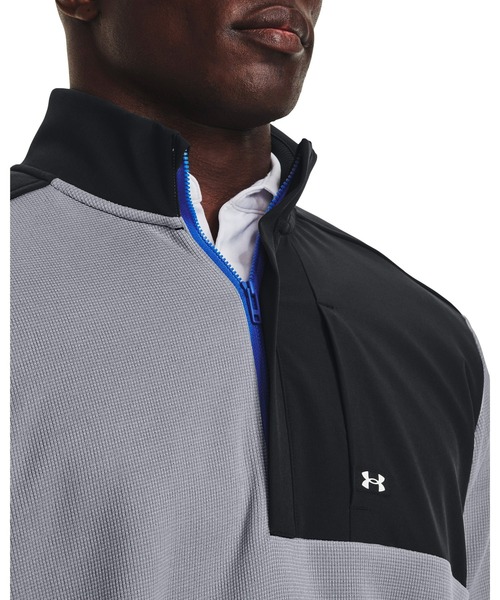 UNDER ARMOUR(アンダーアーマー)の「UAストーム セーターフリース ノベルティ(ゴルフ/メンズ)(スウェット・メンズ・グレー/ブラック×ホワイト・S/M/XL/L/XXL)」の9枚目の写真