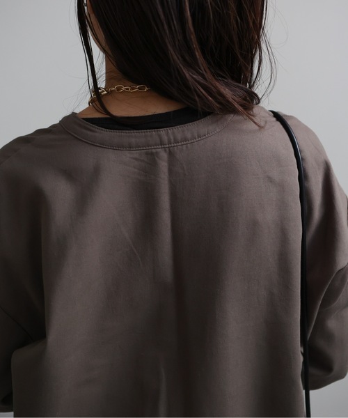 ap retro（アプレトロ）の「バンドカラーツナギ/オールインワン（つなぎ/オールインワン・レディース・チャコールグレー/ブラック/アイボリー・FREE）」の8枚目の写真