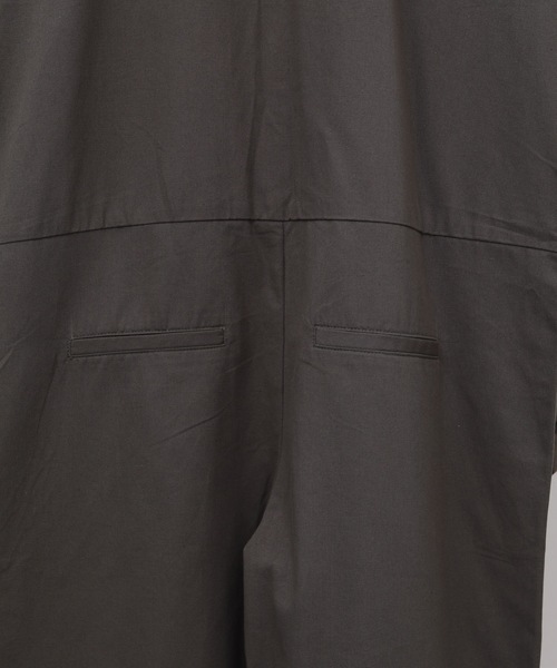 ap retro（アプレトロ）の「バンドカラーツナギ/オールインワン（つなぎ/オールインワン・レディース・チャコールグレー/ブラック/アイボリー・FREE）」の9枚目の写真