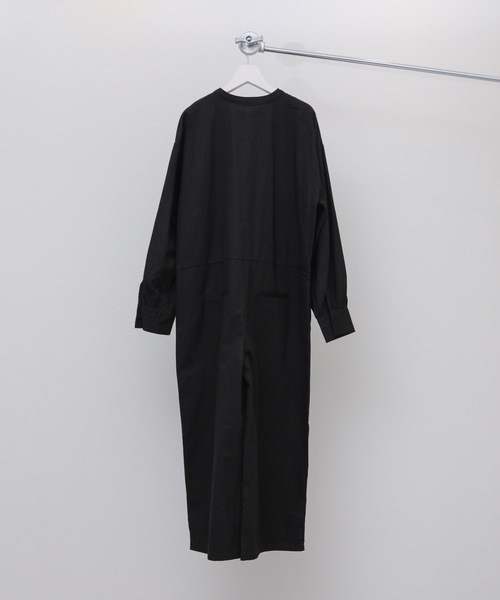 ap retro（アプレトロ）の「バンドカラーツナギ/オールインワン（つなぎ/オールインワン・レディース・チャコールグレー/ブラック/アイボリー・FREE）」の19枚目の写真