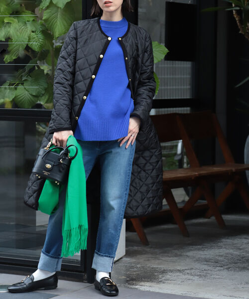 Traditional Weatherwear(トラディショナルウェザーウェア)の「【別注カラーあり】【TRADITIONAL WEATHERWEAR/トラディショナル ウェザーウェア】ARKLEY LONG(その他アウター・レディース・ブラック/グレイッシュベージュ・36/34)」の3枚目の写真