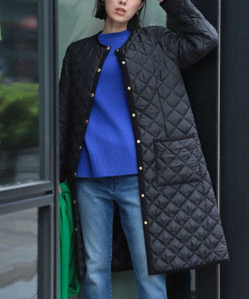 Traditional Weatherwear(トラディショナルウェザーウェア)の「【別注カラーあり】【TRADITIONAL WEATHERWEAR/トラディショナル ウェザーウェア】ARKLEY LONG(その他アウター・レディース・ブラック/グレイッシュベージュ・36/34)」の20枚目の写真