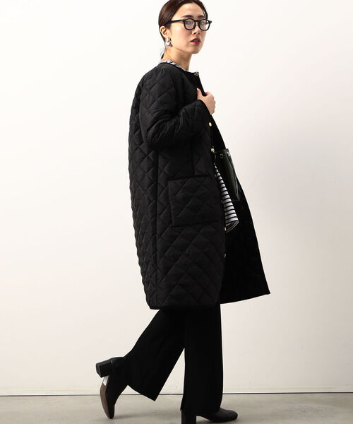 Traditional Weatherwear(トラディショナルウェザーウェア)の「【別注カラーあり】【TRADITIONAL WEATHERWEAR/トラディショナル ウェザーウェア】ARKLEY LONG(その他アウター・レディース・ブラック/グレイッシュベージュ・36/34)」の7枚目の写真