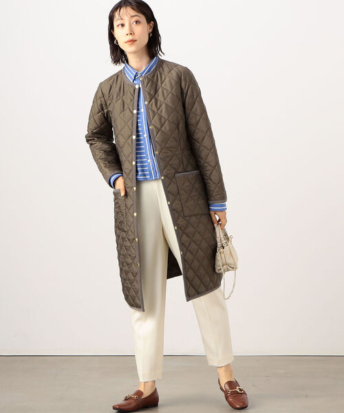 Traditional Weatherwear(トラディショナルウェザーウェア)の「【別注カラーあり】【TRADITIONAL WEATHERWEAR/トラディショナル ウェザーウェア】ARKLEY LONG(その他アウター・レディース・ブラック/グレイッシュベージュ・36/34)」の11枚目の写真