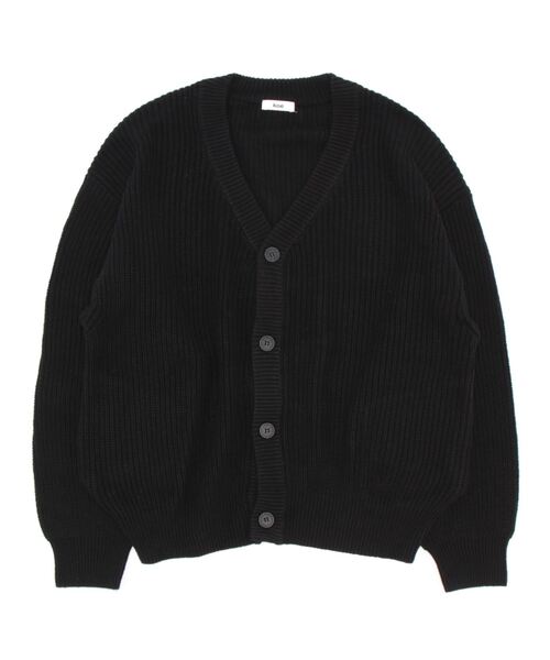 koe（コエ）の「バルキー片畦ニットカーデ*（カーディガン/ボレロ・レディース・ブラック/グレイッシュベージュ・FREE）」の14枚目の写真