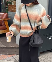 andme（アンドミー）の「グラデーション長袖ニットトップス（ニット/セーター）」