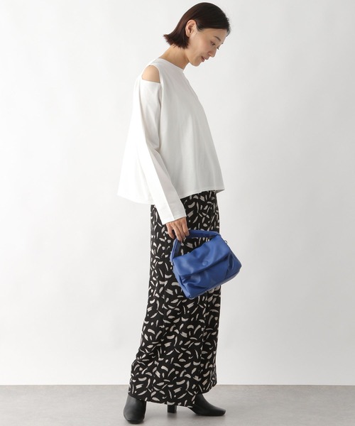 LEPSIM（レプシィム）の「カットアウトスリーブT　164260（Tシャツ/カットソー・レディース・ブラック/レッド/オフホワイト・FREE）」の5枚目の写真