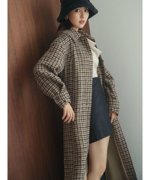 RESEXXY（リゼクシー）の「ステンカラーロングコート（ステンカラーコート・レディース・ブラウン/その他1/その他・FREE）」の6枚目の写真