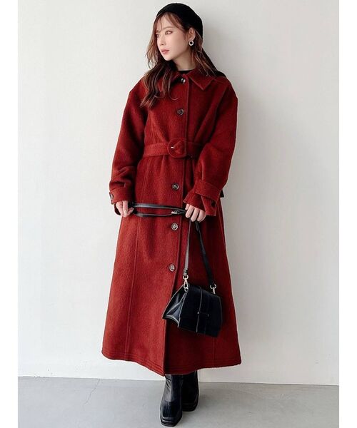 RESEXXY（リゼクシー）の「ステンカラーロングコート（ステンカラーコート・レディース・ブラウン/その他1/その他・FREE）」の12枚目の写真