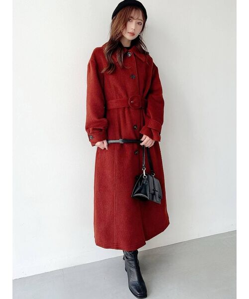 RESEXXY（リゼクシー）の「ステンカラーロングコート（ステンカラーコート・レディース・ブラウン/その他1/その他・FREE）」の14枚目の写真