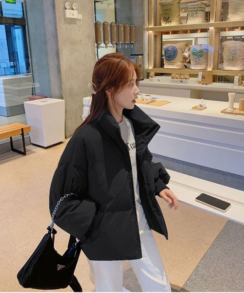 Jewelobe（ジュエローブ）の「スタンドカラー中綿ボリュームブルゾン 
