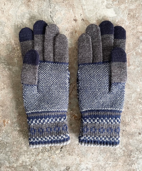 EVOLG（エヴォログ）の「EVOLG エヴォログ：MIT  スマホ対応 メンズ　レディース　ユニセックス ミトン２WAY手袋（手袋・レディース・ホワイト×ブルー/オリーブ/チャコールグレー/ベージュ×ブラック/マスタード/レッド/ネイビー/ワインレッド/ライトグレー・FREE）」の21枚目の写真