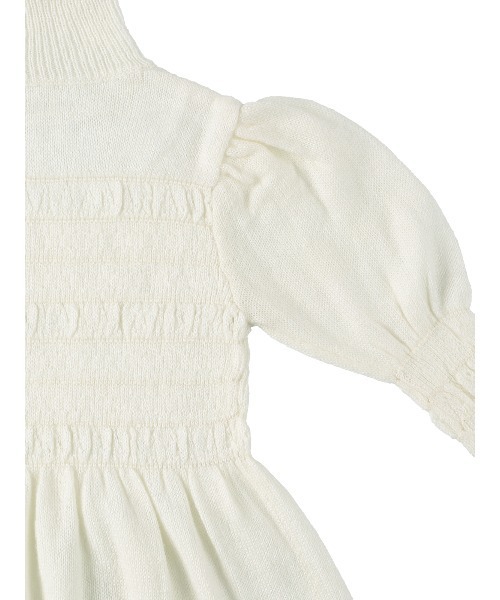 MIRO AMURETTE（ミロアミュレット）の「puff sleeve knit one piece（ワンピース・レディース・ホワイト・FREE）」の13枚目の写真